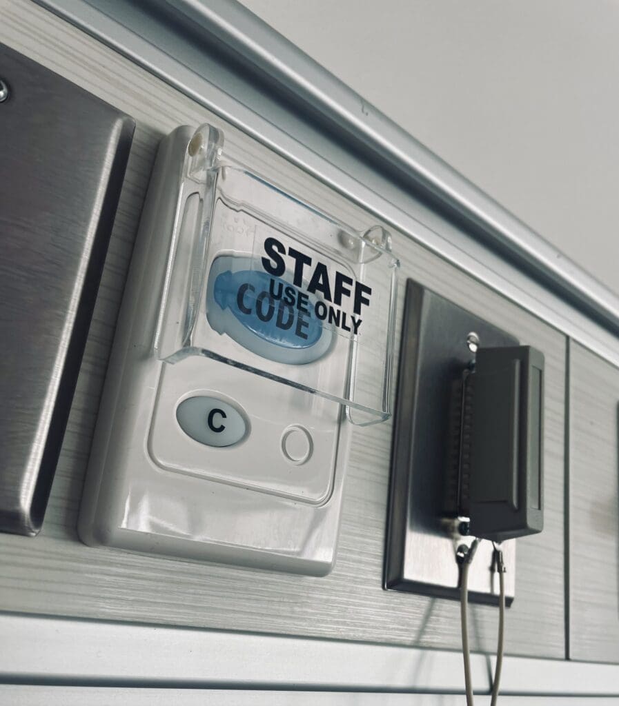 Code blue button