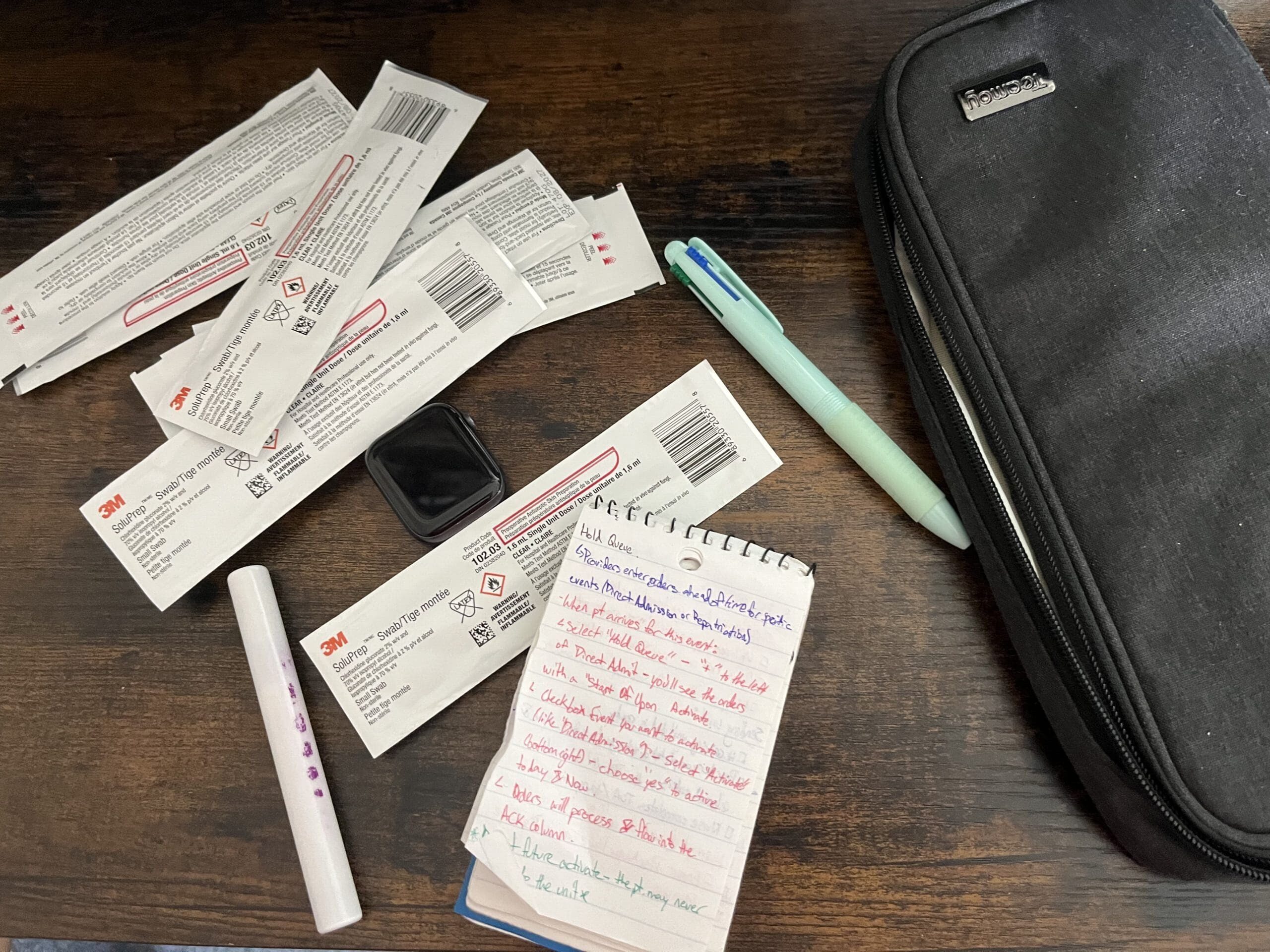 Overlay of Nursing Items